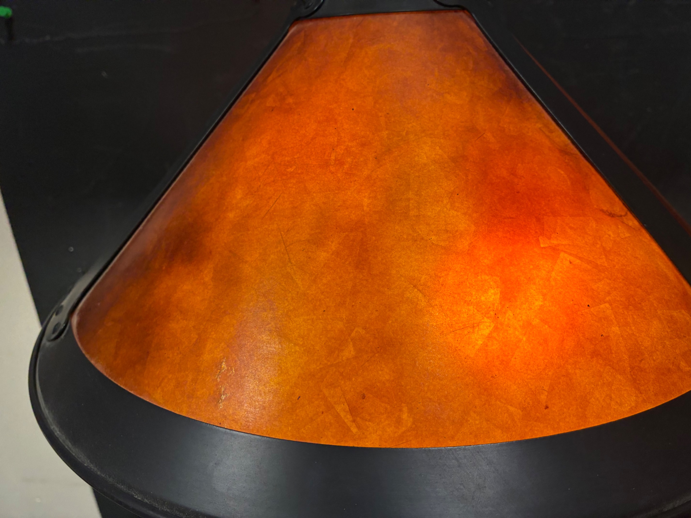 Arts & Crafts Style Bronzed Table Lamp with Faux Copper Shade | Anchor ...
